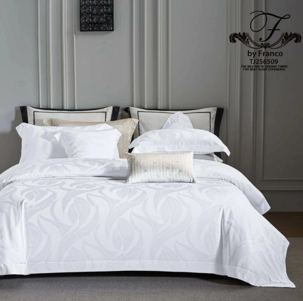 Bedcover set Sprei Kingkoil Sutra SIlk Jacquard Organik 80s Ukuran 200x200 180x200 160x200 Col 2
